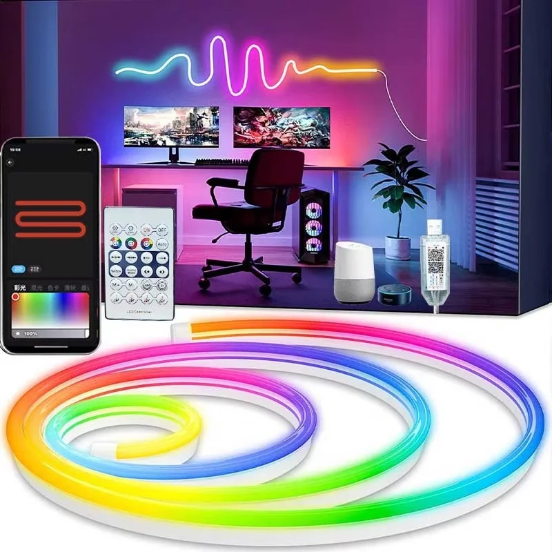 USB 5 Meter RGB Neon Light with App & Remote Control