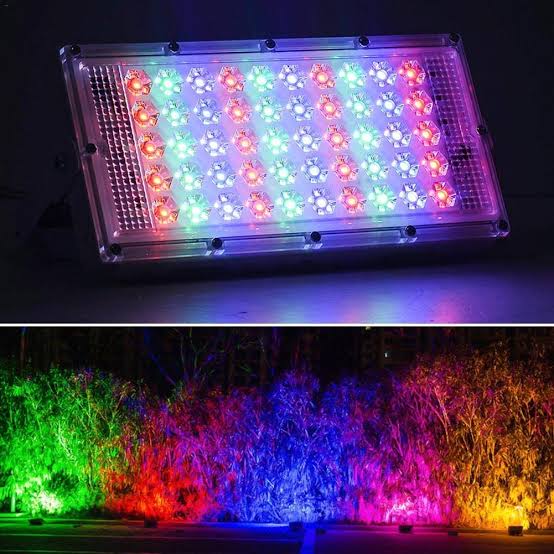 RGB LED Flood Lights 1-Pack | Color Changing Remote Contro