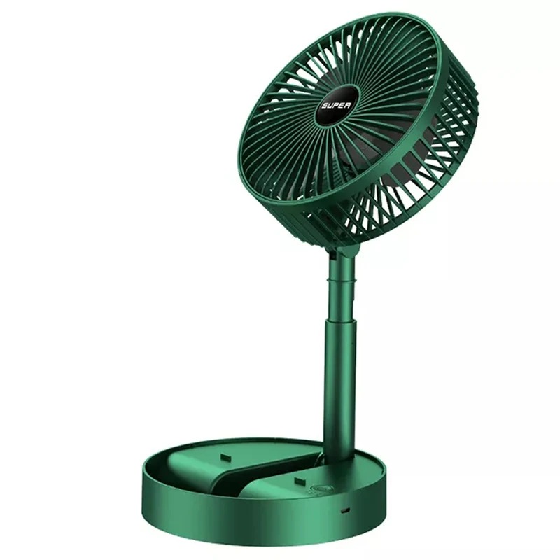 Retractable Electric Fan USB Charging Portable Student Foldable Mini Fan High Duration Low Noise for Home Office Use